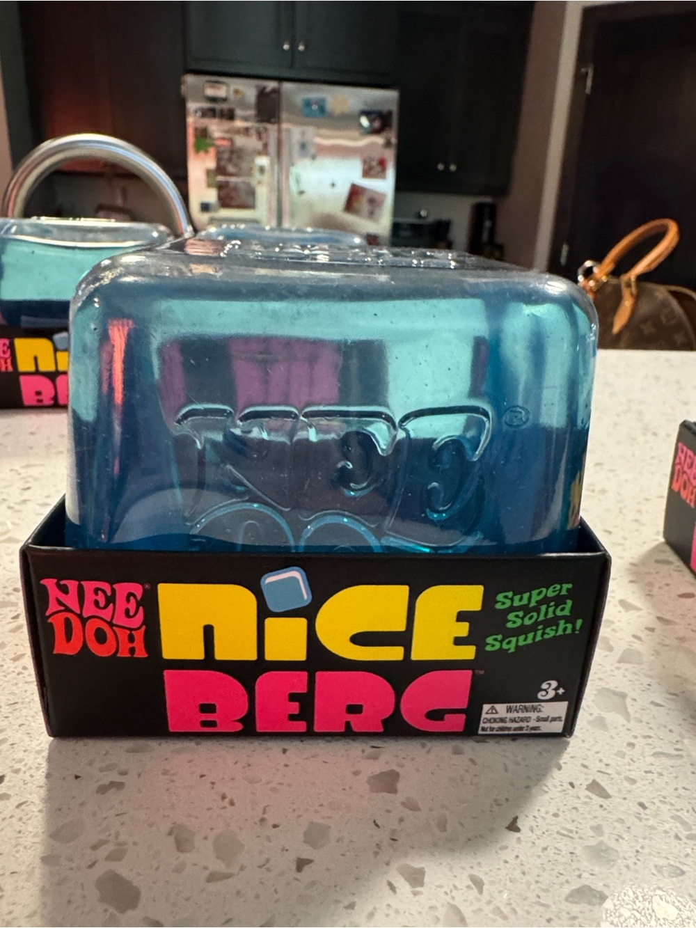 Authentic Schylling NeeDoh Nice Berg Super Solid Squish - Blue